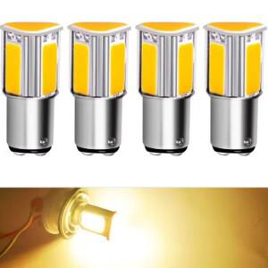 [호환품]4Pcs Ba15S Bay15D Led 자동차 브레이크 및 후진등 전구 방향 지시등용 테일 라이트 전구