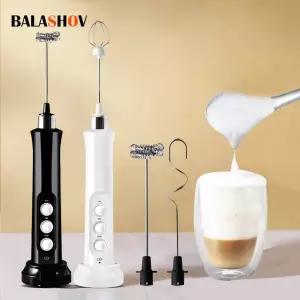 미니거품기 3 In 1 휴대용 충전식 전기 우유 Frother 폼 메이커 핸드 고속 음료 믹서 커피 Frothing Wand