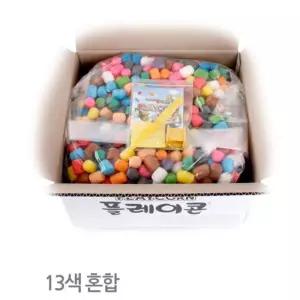 플레이콘 창의 입체 조형 13색 1500P 혼합 대용량박스 해양생물모형 초등방과후미술 바다생태교구