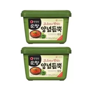 청정원 순창 양념 듬뿍 쌈장 500g 2개 고기전용 맛있는