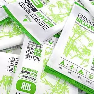 대나무 원단 바디 물티슈 일회용 샤워티슈 1매