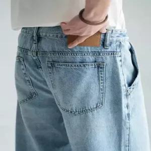 남성 팬츠 청 면 봄 빈티지 캐주얼 워싱 통기성 라이셀 혼방 쿨링 배기핏 젠1