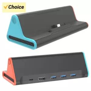 스위치독 미니독 스위치 2 게임 콘솔용 4K TV 도킹스테이션 CUSB 포트 USB30 고속 충전 기능 탑재 NS2용 도
