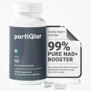 파티클라 NR 보충제 500mg - 고순도 아마이드 리보사이드 캡슐 노화 방지 세포 에너지 및 복구를 위한 NAD