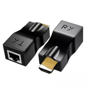 랜커플러 랜선 커플러 분배기 HDMI 호환 기 LAN 네트워크 4k RJ45포트 CAT5e 6 hotUTP 이더넷 케이블 30m