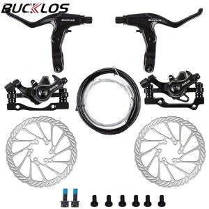 픽시브레이크 BUCKLOS 기계식 디스크 브레이크 캘리퍼스 22 자전거 케이블 전면 MTB 레버 후면 세트 2MM 사이클링