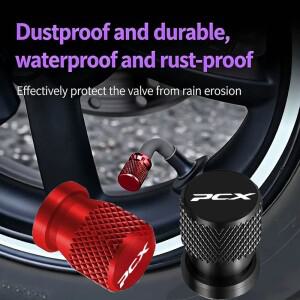 [호환품]바이크 오토바이 CNC 알루미늄 타이어 밸브 에어 포트 스템 커버 캡 2PCS 혼다 호환 PCX/PCX125 PC