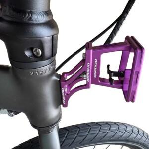 ONEGOO 자전거 앞가방 높이 조절 CNC 브래킷 후크 피그 노즈 캐리어 마운트 어댑터 라이저 (다혼 브롬톤 접