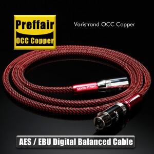 프리페어 바리스트랜드 OCC 구리 오디오 XLR 동축 인터커넥트 케이블 AES/EBU 110옴 디지털 플러그 커넥터