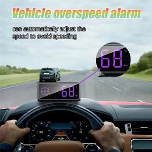 HUD GPS 속도계 과속 경보 LCD 무선 헤드업 디스플레이 (자동차용)