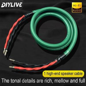 DIYLIVE HIFI Mcintosh 하이엔드 4코어 고순도 구리 스피커 와이어 및 메인 오디오 케이블
