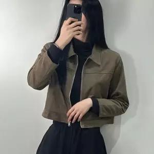 (다올)여성 스웨이드 크롭 숏 자켓 무스탕