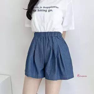 여성 반바지 경량 여름 플레어 데님 쿨링 청치마jkl040
