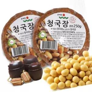 VDG 생청국장 국산 250g 발효 찌개 콩