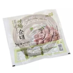 VDF 달솔너른골 야채 순대 1kg 부산 찹쌀 간식