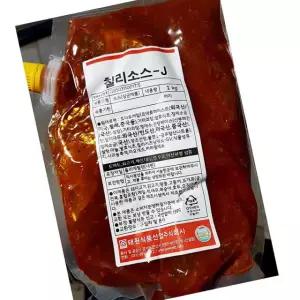 태원 칠리소스-j 1kg 15개 매운소스 치킨 떡볶이