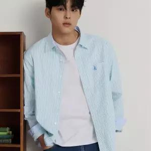 빈폴 멘 헤리티지클럽 옥스퍼드 멀티 스트라이프 셔츠 카키 BC6264C33H C33H