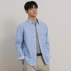 빈폴 멘 헤리티지클럽 옥스퍼드 멀티 스트라이프 셔츠 블루 BC6264C33P C33P