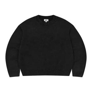 와키윌리 엠보 로고 풀오버 스웨터 차콜 니트티 케이블니트 WA2601KT11CH 591521