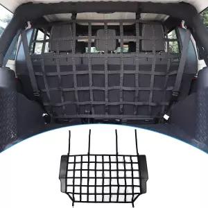 RT-TCZ 차량 후방 트렁크 정리함 격리 카고 네트 지프 랭글러 JKU 및 JLU 4도어 2007-2023용 메시 도그