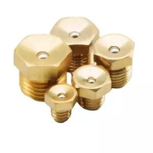 그리스 니플 순수 구리 0 M6m8m 타입 Zerk 깔때기 용접 팁 토치 도퍼 굴삭기 m6 0PCS