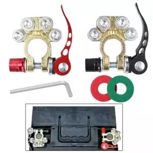 5Pcs 자동 배터리 빠른 케이블 연결 커넥터 터미널 어댑터 해제 자동차 SUV 트럭 5 Pcs Kit