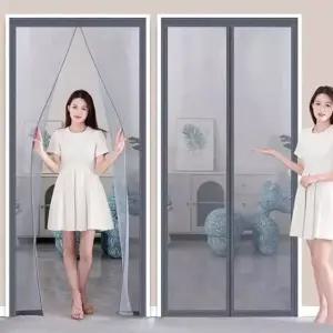 모기장 창 커튼 제로 마그네틱 도어 그물 곤충 스크린 Ecoflow 커튼 커버 홈 가든에 대한 모기장 Bla 80x2 0cm
