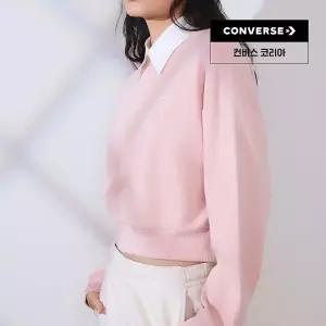매장정품 컨버스 프렌치 테리 루즈 플리스 탑 핑크 세이지 WCH723-ACQ 351643