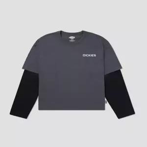 디키즈 페이슨 레이어드 티셔츠 Black 롱슬리브 긴팔 DK0A88JFBLK 6143178