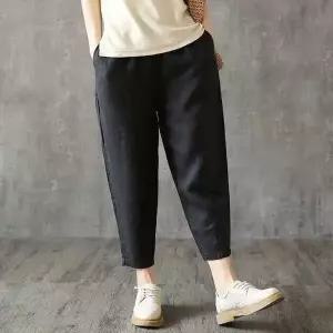[하프클럽/셀러허브_여성트랜드패션]여성 밴딩팬츠 여름 면바지 슬랙스 일