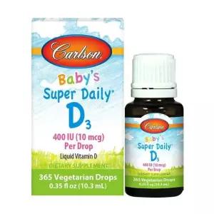 칼슨 베이비 슈퍼 데일리 액상 비타민D3 10mcg 10.3ml Carlson Babys Super Daily D3 Per Drop