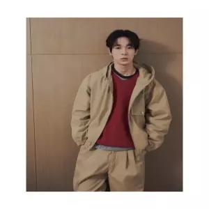 456239CCMA 에잇세컨즈 블루종 MA-1 -1 캐주얼 후드 재킷 베이지 6038092