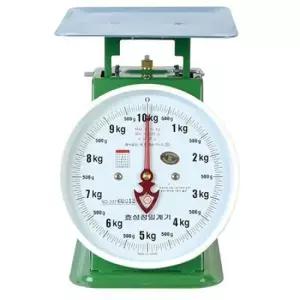 주부저울 녹색 접시형 주방저울 2kg 10g 1EA 계량 베이킹 요리