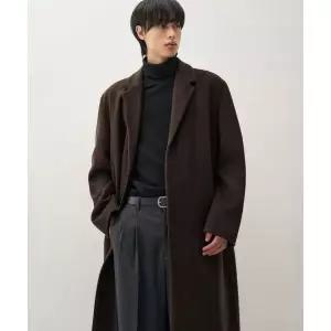 매장정품 드로우핏 DRAWFIT DRAW FIT 프리미어 퓨어 캐시미어 히든 싱글 코트 [CHESTNUT BROWN] DFCT1401CB