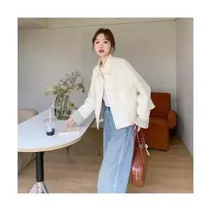 팔콘 여성 여친 코트 하프 체크 쇼트 KKE1