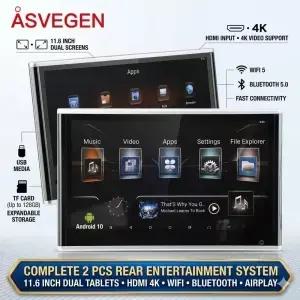 6인치 4K 안 6 레스트 모니터 무선 미러링 8코어 4G 64G HD WiFi 울트라 슬림 멀티미디어 비디오 플레이어