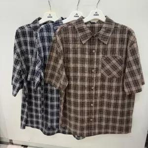 AWK_Ready:4 next CB01 주니어 클래식 체크 반팔 셔츠  R262B2931A