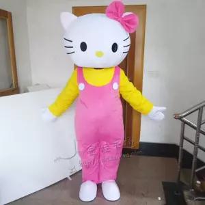 고양이 키티 코스튬 핑크/프리사이즈 행사이벤트 코스프레 인형탈 파티