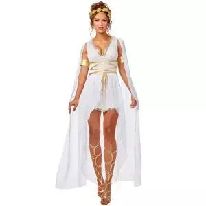 프레 고대 그리스 여신 드레스 의상 한 아테나 아랍어 가운 여성 할로윈 파티 의류 멋진 Vestidos