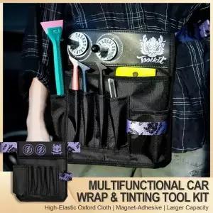Oxford Fabric Waist Pack Tool Bag Storage Organizer for Car Wrap PPF Tint tallation Squeegees