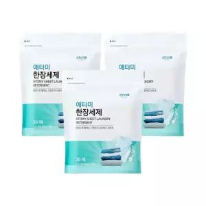 애터미 한장세제 시트세제 30매 3개