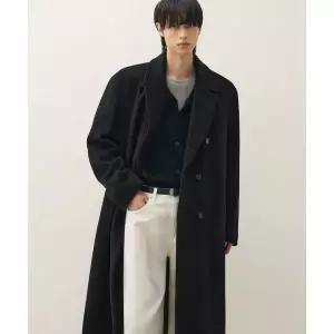 매장정품 드로우핏 DRAWFIT DRAW FIT 프리미어 퓨어 캐시미어 로브 더블 코트 [BLACK] DFCT5402BK 459558