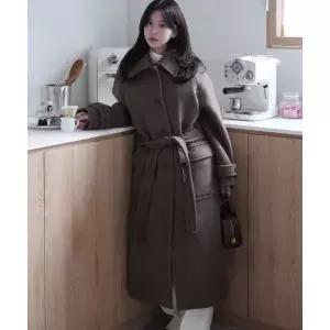 매장정품 드로우핏 DRAWFIT WOMEN 래빗 앙고라 울 발마칸 롱 코트 [M.BROWN] DFWMCT5401MEBR 459605