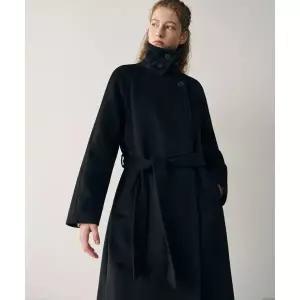 매장정품 드로우핏 DRAWFIT WOMEN 소프트 캐시미어 더블 랩 발마칸 코트 [BLACK] DFWMCT4401BK 733558