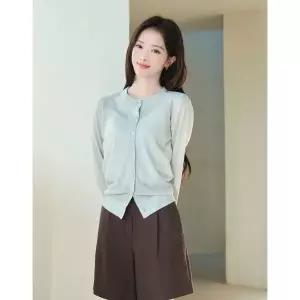 매장정품 지오다노 GIORDANO 14gg 린넨 블랜드 크루넥 가디건 356525 [4color] 05356525 738761