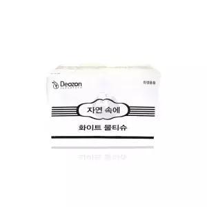 TBZ 자연속에 업소용 위생 물티슈 화이트 무지 400매 대용량 개별포장 일회용물수건 식당물티슈