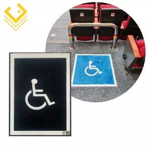 장애인매트 장애인전용 휠체어 로고매트 렌탈 대여