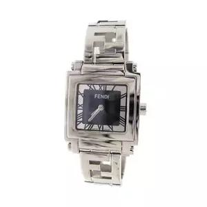 펜디 MUST IT_ 실버 사각 프레임 6000L 시계 블랙)