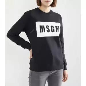 MSGM MUST IT_엠에스지엠 Reorder 박스 로고 크루넥 코튼 스웨트셔츠 2000MDM523 200001 99)