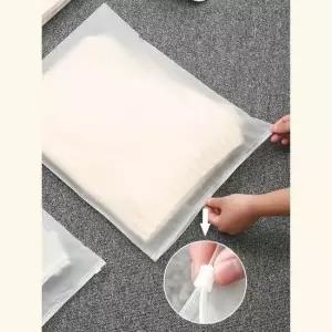 휴대용 여행용 지퍼백 투명 파우치 특대형(28cmx40cm)